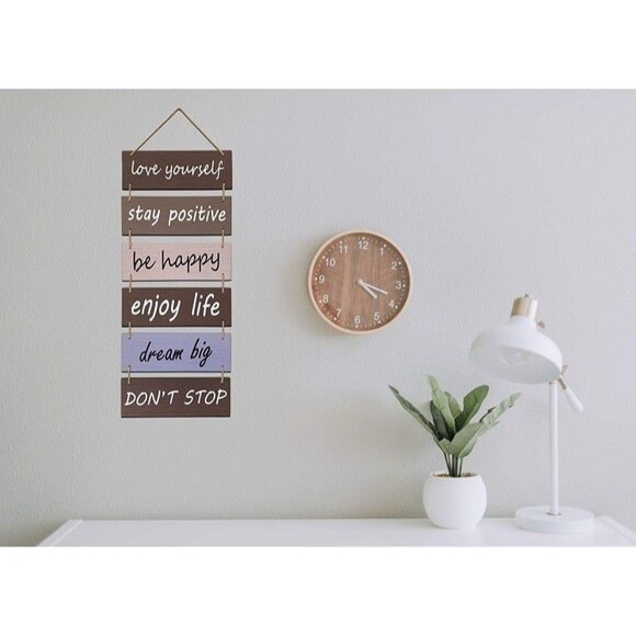 V Quality Motivational Rustic Sign - Multi-colored - Stay Positve, Dream Big... - Picture 9 of 12